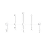 Cuier de hol metalic Metal Wall Hook Vintage 2, Alb, 80x45x10 cm