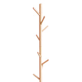 Cuier de paltoane tip pom Driko din lemn, Natural, 38x38x174 cm