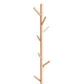 Cuier de paltoane tip pom Driko din lemn, Natural, 38x38x174 cm, imagine suplimentara