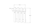 Cuier cu pantofar Kma, Safir, 70x70x18 cm