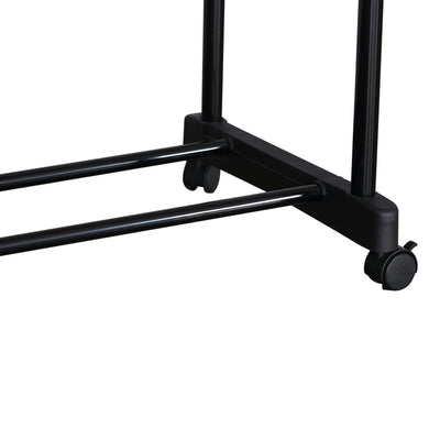 Cuier de podea Ganco din metal, Negru, 74.5x39x157 cm, detaliu finisaj, metal, PP, pentru dormitor