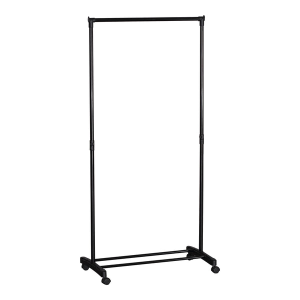 Cuier de podea Wizak din metal, Negru, 75x42x157 cm