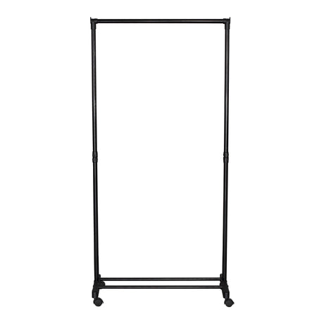 Cuier de podea Wizak din metal, Negru, 75x42x157 cm