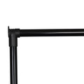 Cuier de podea Wizak din metal, Negru, 74.5x41.5x157 cm, vedere laterală, metal, PP, pentru dormitor