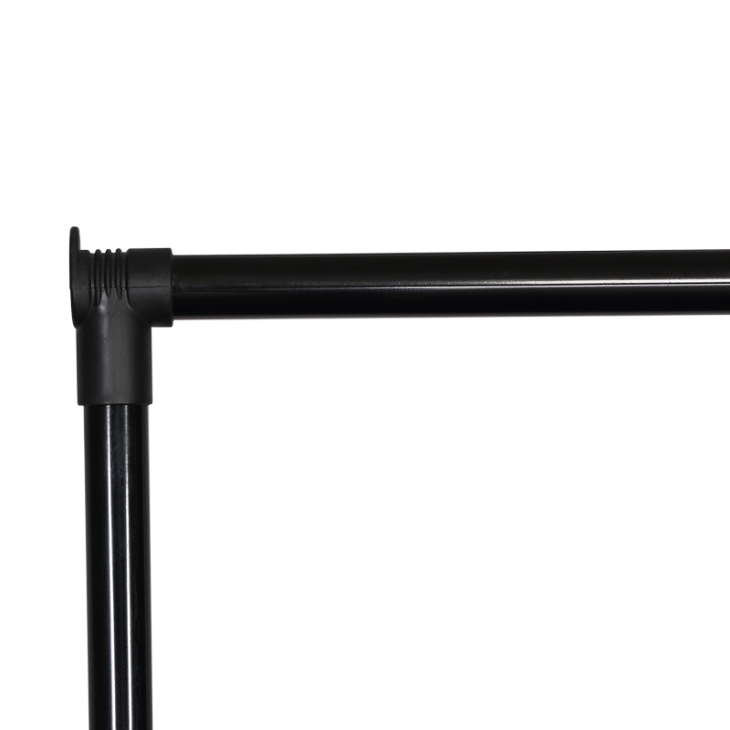 Cuier de podea Wizak din metal, Negru, 75x42x157 cm