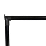Cuier de podea Wizak din metal, Negru, 75x42x157 cm