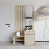 Cuier Entrance unit, Metal, Sonoma, 100x35x200 cm