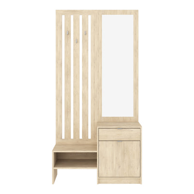 Cuier Entrance unit, Metal, Sonoma, 100x35x200 cm, imagine ambient