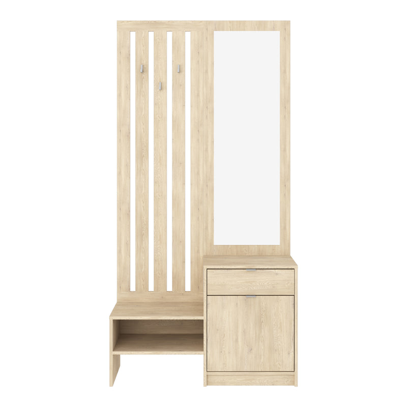 Cuier Entrance unit, Metal, Sonoma, 100x35x200 cm, imagine ambient