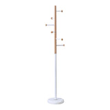 Cuier pentru haine Serea, Metal, 30x175 cm - Alb