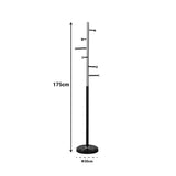Cuier pentru haine Serea, Metal, 30x175 cm - Alb