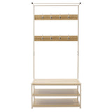 Cuier Intrare Ralph Maple, Alb, 80x40x170 cm