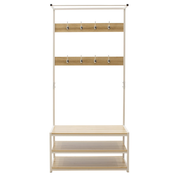 Cuier Intrare Ralph Maple, Alb, 80x40x170 cm