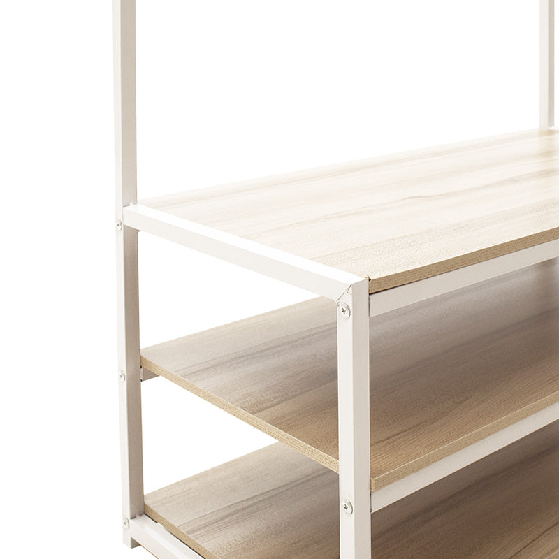 Cuier Intrare Ralph Maple, Alb, 80x40x170 cm, perspectiva suplimentara