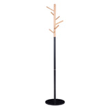 Cuier Marianna metal, Alb - Negru, D37x169 cm - Negru