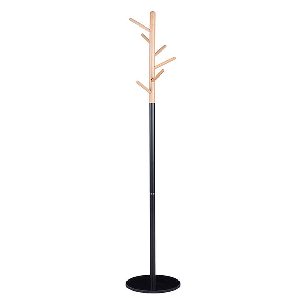 Cuier Marianna metal, Alb - Negru, D37x169 cm