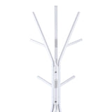 Cuier metalic Denner, Metal, Alb, 48x48x180 cm - Alb