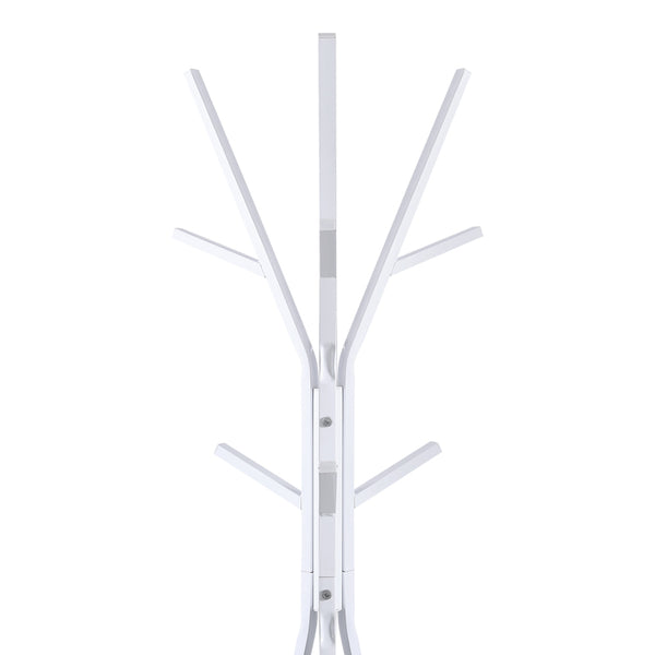 Cuier metalic Denner, Metal, Alb - Negru, 48x48x180 cm