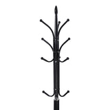 Cuier de haine Keleste, Metal, Alb, 37x175 cm - Negru