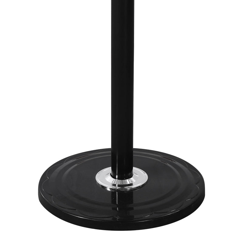 Cuier de haine Keleste, Metal, Alb, 37x175 cm - Negru
