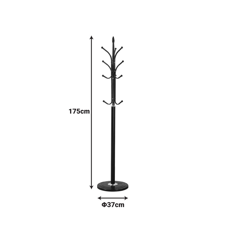Cuier de haine Keleste, Metal, Alb, 37x175 cm - Negru
