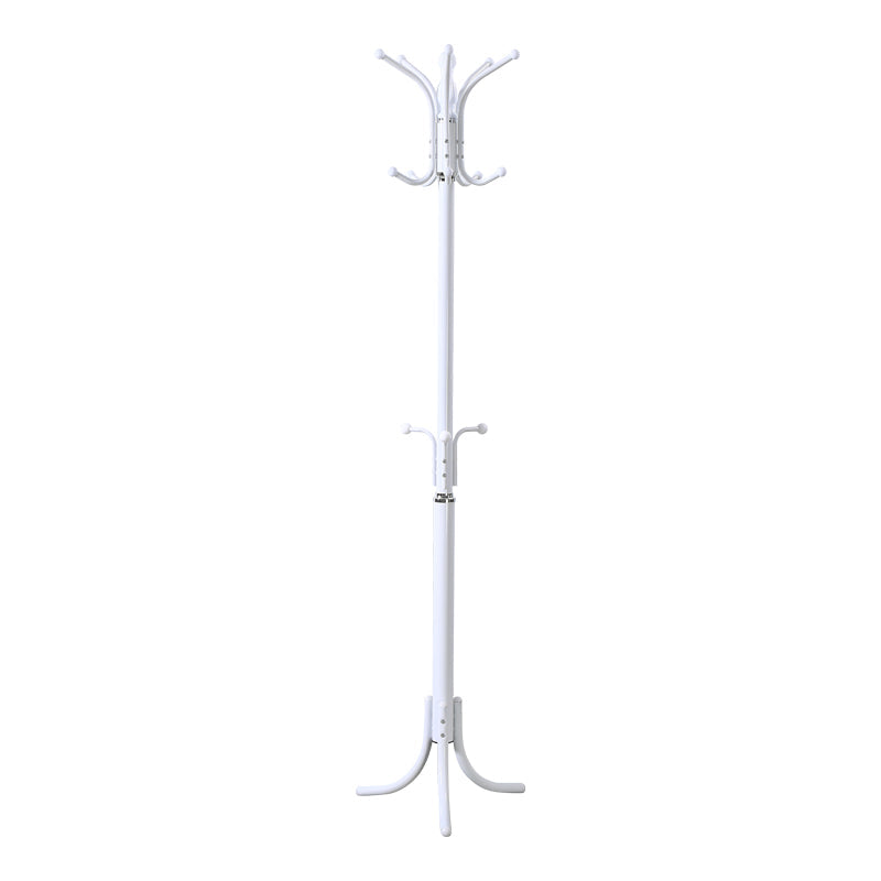 Cuier metalic Mendora, Negru, 40x40x180 cm - Alb