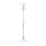 Cuier metalic Mendora, Negru, 40x40x180 cm - Alb