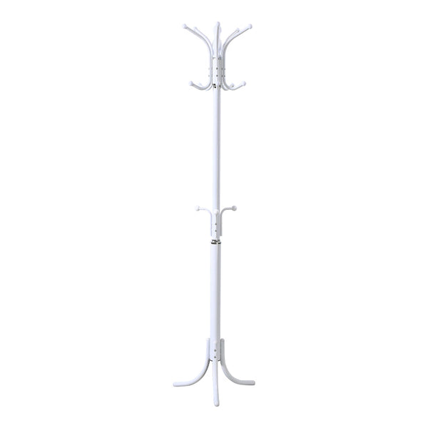 Cuier metalic Mendora, Alb - Negru, 40x40x180 cm