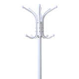 Cuier metalic Mendora, Negru, 40x40x180 cm - Alb