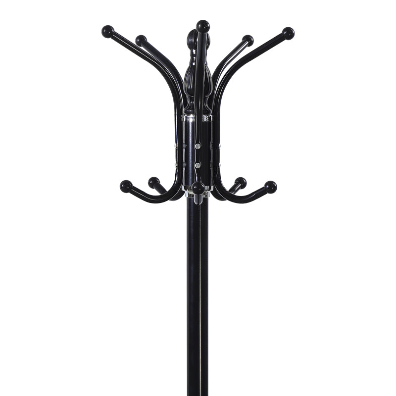 Cuier metalic Mendora, Negru, 40x40x180 cm - Negru
