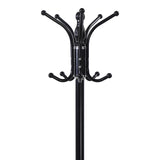 Cuier metalic Mendora, Negru, 40x40x180 cm - Negru