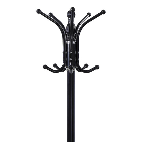 Cuier metalic Mendora, Negru, 40x40x180 cm