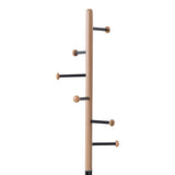 Cuier pentru haine Serea, Metal, 30x175 cm - Negru