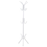 Cuier Piero metal, Alb - Negru, D44x181 cm - Alb