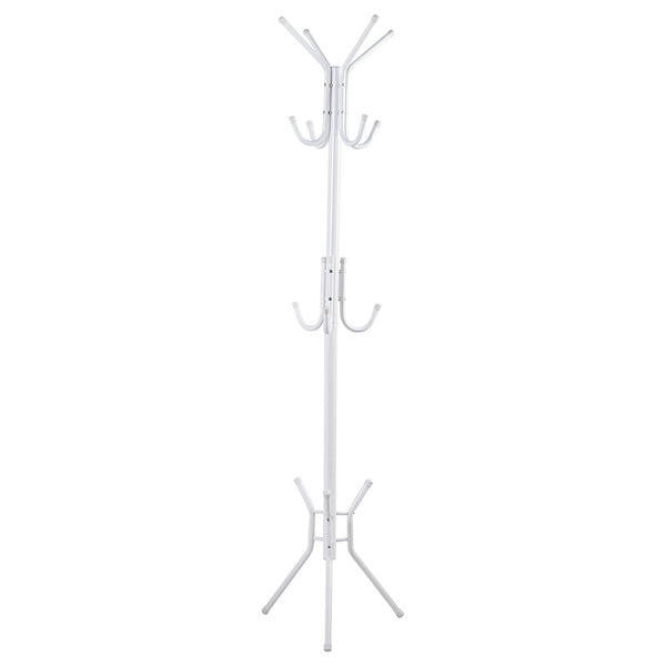 Cuier Piero metal, Alb - Negru, D44x181 cm