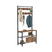 Cuier Tifo cadru metal, Negru, 86 x 172 x 30 cm