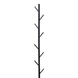 Cuier vertical Tebera, Metal, Negru, 30x170 cm