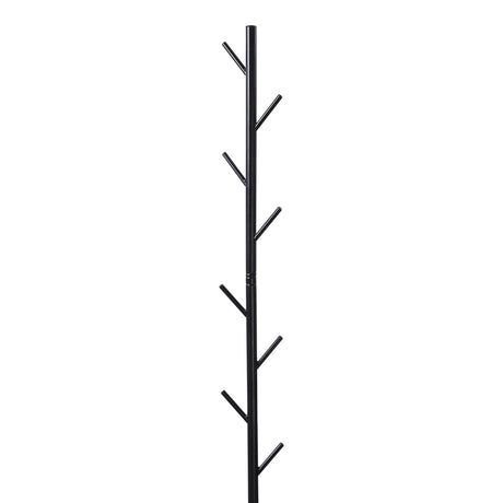 Cuier vertical Tebera, Metal, Negru, 30x170 cm