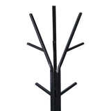 Cuier metalic Denner, Metal, Alb, 48x48x180 cm - Negru