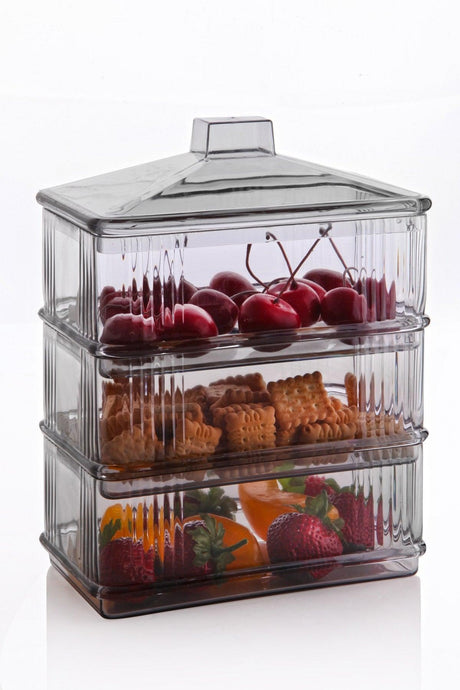 Cutie de depozitare Storage Box MRT - 77, Gri inchis, 23x10x17 cm