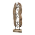 Accesoriu Decorativ Decoratiune de masa Climb lemn Natural de mango-aluminiu 21x8x69 cm