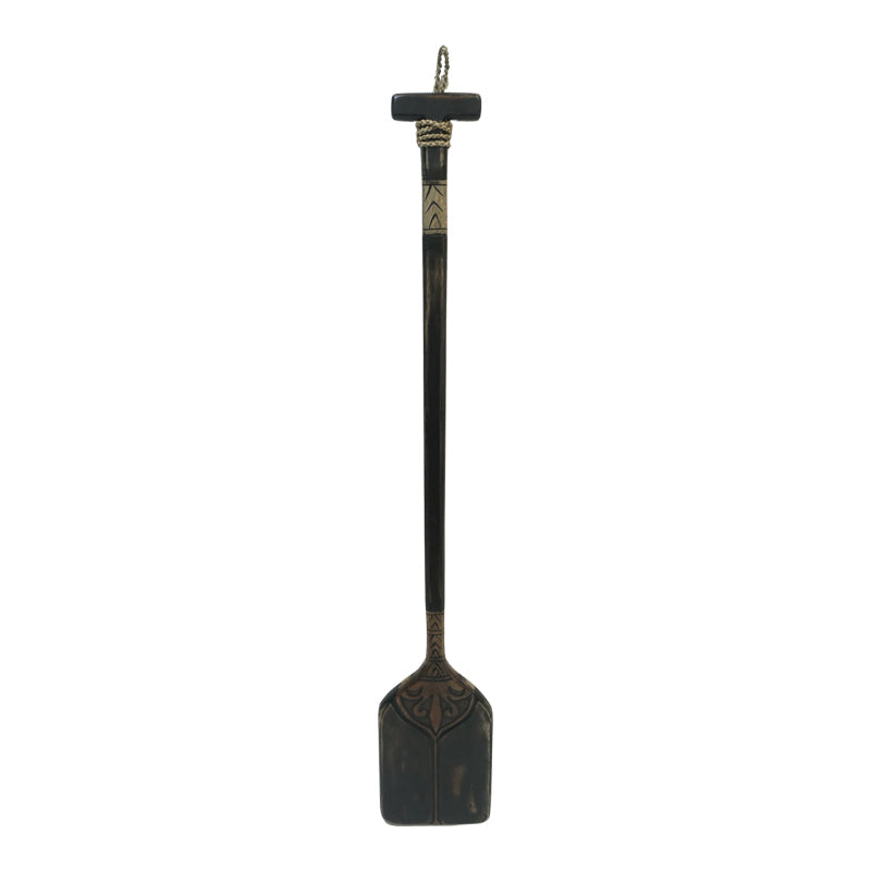 Decoratiune de perete Boon Inart mahogany, 120 cm, 20x120 cm - Negru-Natural