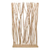 Accesoriu Decorativ Decoratiune de perete cu etajere Barbin, Lemn Teak-Suar, 120x25x200 cm