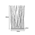 Decoratiune de perete cu etajere Barbin, Lemn Teak-Suar, Natur, 120x25x200 cm, perspectiva suplimentara