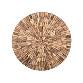 Accesoriu Decorativ Decoratiune de perete din lemn Wargrene Boho Natural 60x60x6 cm