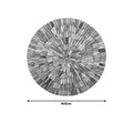 Decoratiune de perete din lemn Wargrene Boho, Natural, 60x60x6 cm, detaliu produs