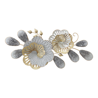 Decoratiune de perete din metal Barney, Auriu, 85x39x5 cm, perspectiva suplimentara