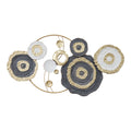 Accesoriu Decorativ Decoratiune de perete din metal Cirsus Auriu 91x49x4 cm