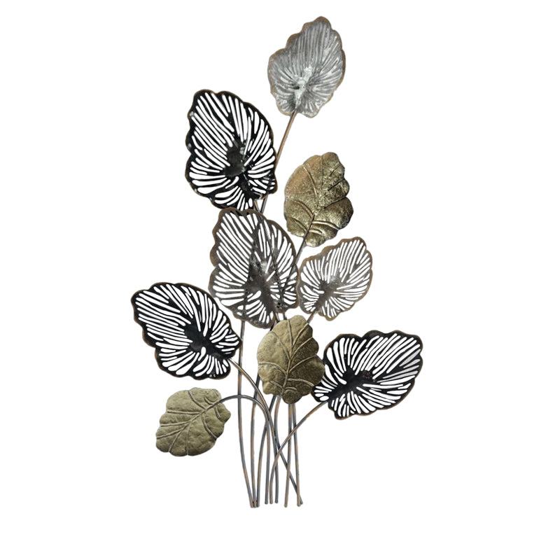 Decoratiune de perete din metal Irida, Multicolor, 55x92 cm
