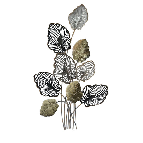 Decoratiune de perete din metal Irida, Multicolor, 55x92 cm